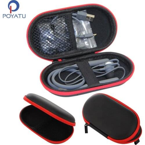 POYATU Headphone Case Bag For Meizu EP52 / EP52 Lite Earphone Headset Carrying Case Bag Box Portable Storage Pouch Box