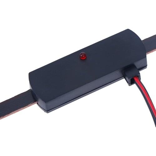 New Car Aerial Hidden Mount On Glass Screen Roof Antenna FM Radio Amplified Super Slim