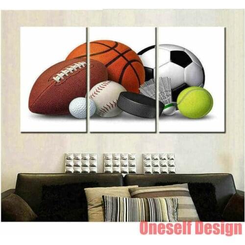 New 5d diamond painting accessories football 5d diamond painting cross stitch football rhinestone picture lioving wall sticker