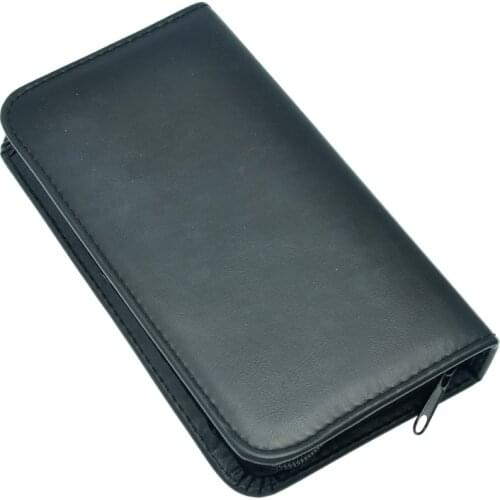 Shear Package Professional Hair Scissors Case Black PU Leather Case Big Storage Space Hold 3 Scissors for Salon or Pet