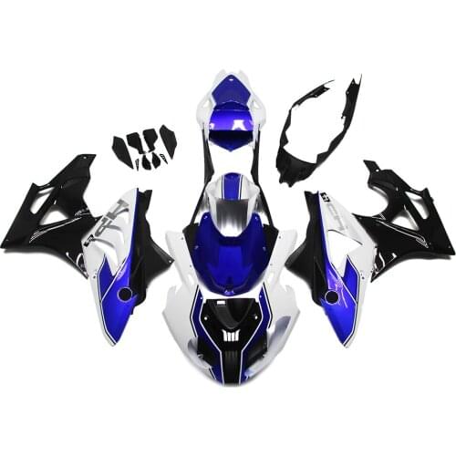 New ABS injection mold complete fairing kit for BMW S1000RR Hp4 2009 2010 2011 2012 2013 2014 Blue and white HP4