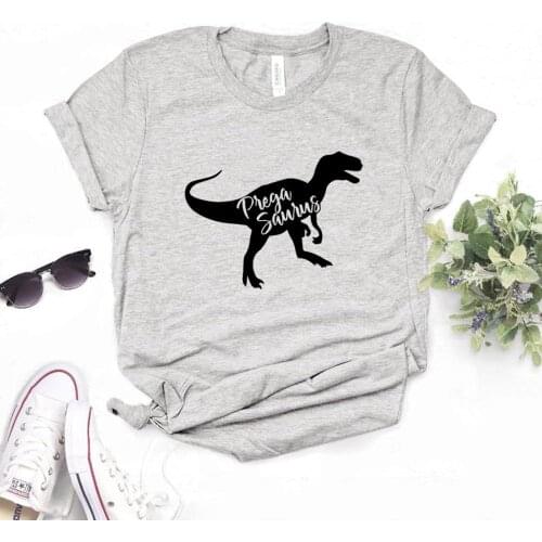 Pregasaurus Print Women Tshirts Cotton Casual Funny t Shirt For Lady Yong Girl Top Tee 6 Color Drop Ship NA-937