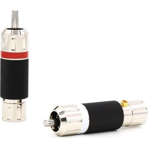 Hifi RCA Terminal Rhodium Plated audio speaker connector