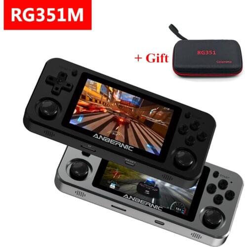 ANBERNIC RG351M RG351P Retro Video Game Console Aluminum Alloy Shell Rocker Arcade Game Console RG351 Handheld Game Player