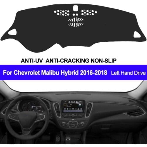 TAIJS Car Dashboard Cover For Chevrolet Malibu Hybrid 2016 2017 2018 Auto Dash Mat Dash Pad DashMat Carpet ANti-UV NON-Slip