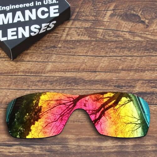 ToughAsNails Polarized Replacement Lenses for Oakley Dart Sunglasses Fire Red Mirrored (Lens Only)