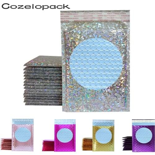 10PCS 15x20cm Color Metallic Bubble Mailers Foil Bubble Bags Aluminized Postal Bags Gift Packaging Wedding bags Padded Envelopes