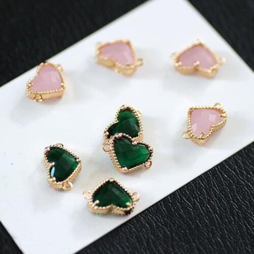 2pcs Korean Simple heart shape earrings women Genuine Sweet Double Hanging Drop Earrings For Girl Pendant Jewelry Accessories