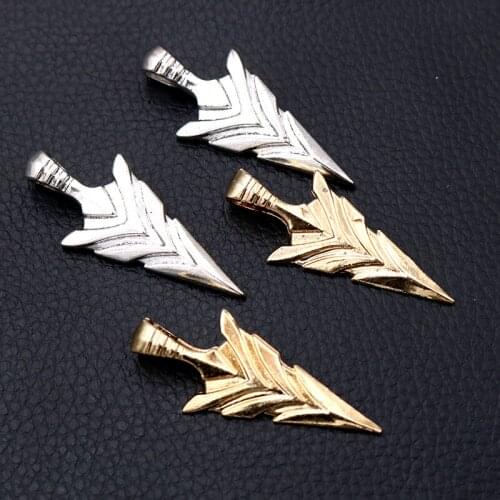3pcs/lot Silver Plated Antique Bronze Spear Charm Metal Pendants DIY Necklaces Bracelets Jewelry Handicraft Accessories 47*20mm