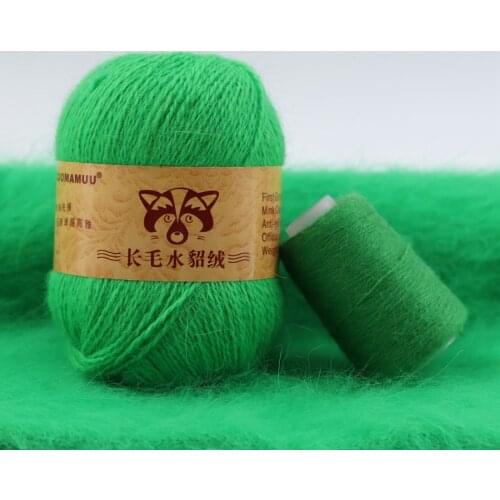 50+20g/set Hand-Knitting Long Plush Mink Cashmere Yarn High Quality Crochet Thread For Cardigan Sweater Hat for Woman
