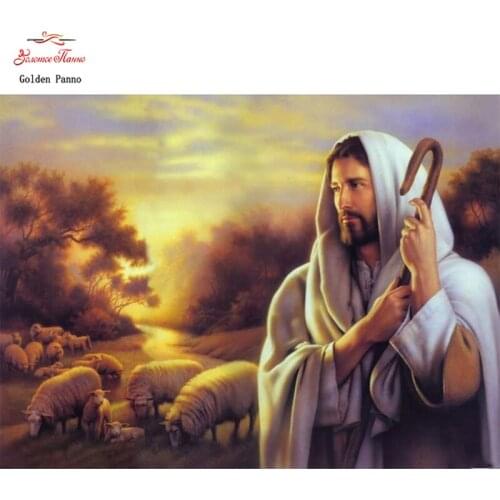Diamond Painting Full Square 5D Diy Daimond Embroidery Diamant Mosaic Sale Displasy Broderie Diamant Religious Jesus Shepherd 02