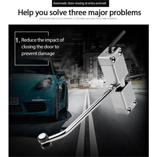 Automatic Mounted Spring Door Closer Adjustable Surface Self Closing Home Office Cabinet Neodymium Magnetic Latch Fittings