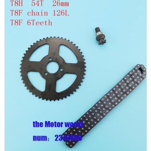 ATV 29mm 54Tooth 25H 2 Stroke126 links Pinion Sprocket For 47cc 49cc Chinese Pocket Bike Quad 4 Wheeler Mini moto