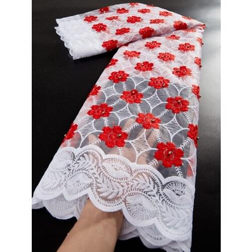 French Tulle Lace Fabric High Quality 2021 Nigeria Net Lace Milk Silk African Lace Fabric For Party Dress 2.5 Yards TY077