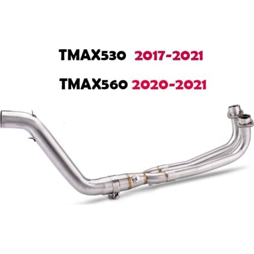 TMAX530 TMAX500 T-MAX 500 530 MOTORCYCLE EXHAUST Middle Link Pipe muffler Slip On For YAMAHA TMAX 500 530 2008-2017