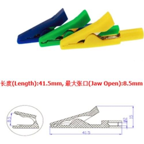 50pcs CL2187 insulated copper line alligator clip leads or 2mm plug in medical electrode clip Alligator