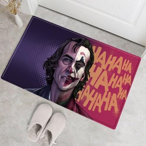 Rugs Hallway Joker Print Bathroom Rug Set Polyester Portable Prayer Mat Antiskid Doormat Kitchen Rug Home Entrance Door Mat