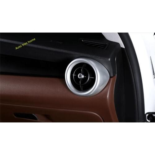 LAPETUS Interior Refit Kit Dashboard AC Air Outlet Vent Ring Frame Cover Trim Fit For Alfa Romeo Stelvio 2017 2018 2019 2020