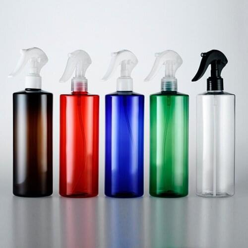 500ML Flat Shoulder Bottle with Small Mouse Spray Cosmetic Packaging Empty Bottle 10PCS/LOT