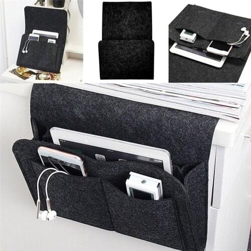 Remote Control Hanging Caddy Bedside Couch Storage Organizer Bed Holder Pockets Bed Pocket Sofa Organizer Pockets Book Holder