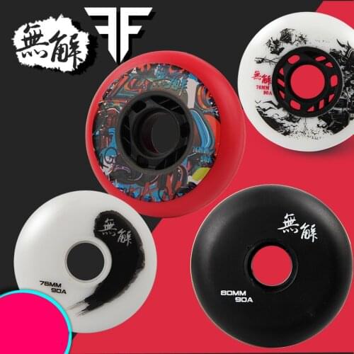 Balanced Roller Wheels 85A FSK Slalom roller skates shoes tyre with 72 76 80mm colorful choice inline skating wheels for SEBA RB