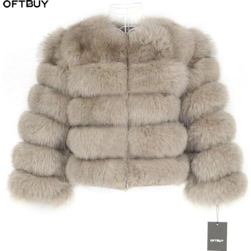 Vogue High Quality New Real Fur Coat 100% Natural Fur Jacket Female Winter Warm Leather Fox Fur Coat Fur Vest Outerwear New