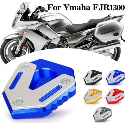 CNC Foot Side Stand Pad Plate Kickstand Enlarger Support Extension for Yamaha FJR1300 2001-2019