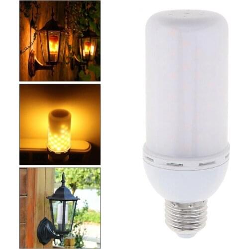 5pcs 5W E27 SMD2835 LED Flame Dynamic Effect Light Bulbs Drop shipping
