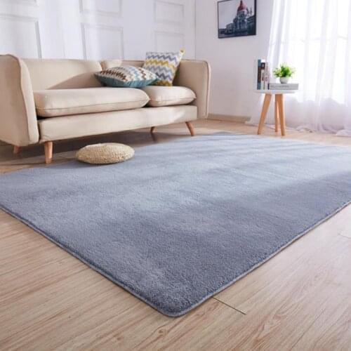 Thick Plush Lamb Wool Carpet For Living Room Coffee Table Floor Rug Modern Home Decoration Childrens Room Carpet Gray Washable
