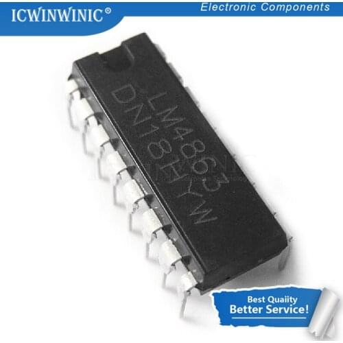 10piece LM4863D LM4863N DIP16 LM4863 audio amplifier IC In Stock