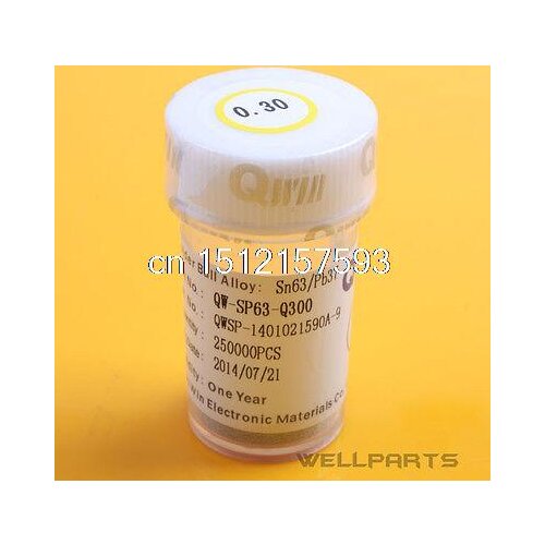 250K pcs BGA Reballing Leaded Solder Balls 0.3mm