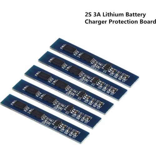 5pcs/lot 2S 3A Li-ion Lithium Battery 7.4v 8.4V 18650 Charger Protection Board BMA PCM for Li-ion Lipo Battery Cell Pack