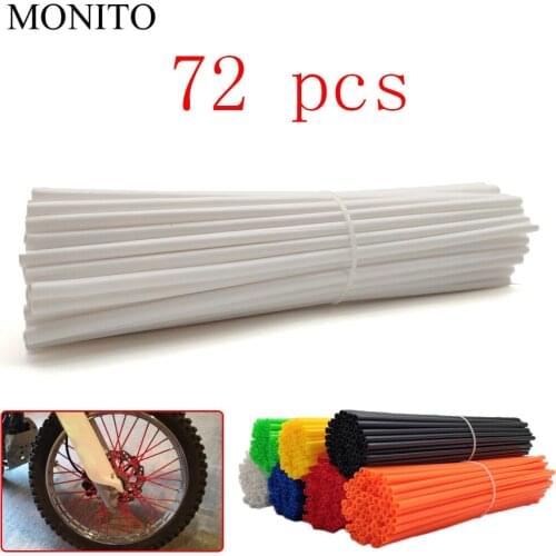 72 Pcs Motorcycle Dirt Bike Wheel Rim Spoke Rims Skins Cover Protector For SUZUKI DR250 DJEBEL 250XC YAMAHA YZ80 YZ85 YZ 80 85