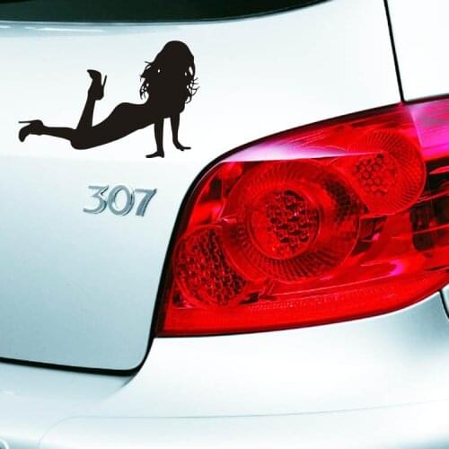 Aliauto car-styling Sexy beauty Reflective car stickers And Decals Accessories for volkswagen polo golf renault peugeot toyota