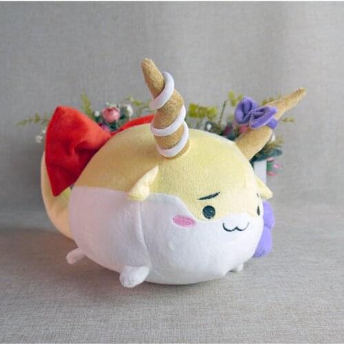 Anime TouHou Project Plush Toys Ibuki Suika Pet Cosplay Doll 36cm Cartoon Filling Pillow for Gift