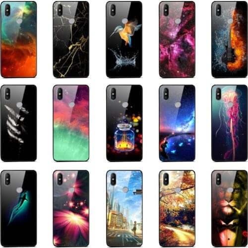 Phone Case For Xiaomi Redmi S2 Case Glass Back Cover for Xiaomi Redmi Note 8 Pro Note8 Tempered Glass Cases Cover Shell Bumper