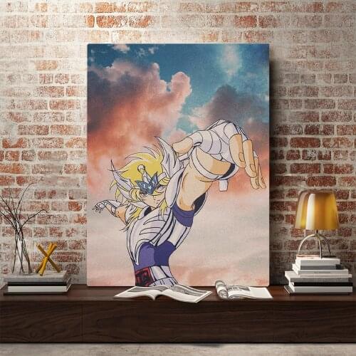 Cygnus Hyoga Saint Seiya Manga Canvas Home Decor Anime Painting Wall Art Decoration Prints Dorm Living Room Bedroom Poster