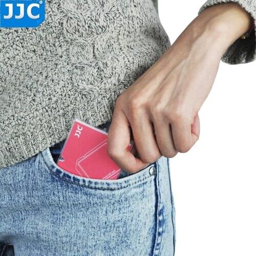 JJC SD/Micro SD/TF Memory Card Holders Handle Storage Box Case for Canon Nikon Sony Olympus Pentax Panasonic Fujifilm