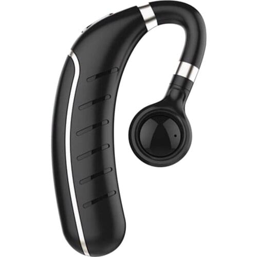FC1 Business Bluetooth Headset Wireless BT 5.0 Headphones Ear-hook Earphone Noise Cancelling Hands-free with Mic Voice Broadcast