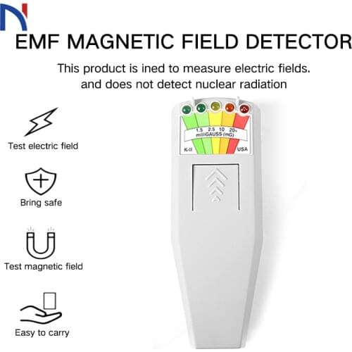 K2 KII Digital EMF Meter Detector Handheld LCD Dosimeter Tester for Electric emf Meter Electromagnetic Field Radiation