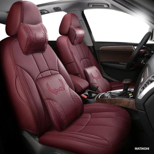 MATIKOHI Custom Leather car seat cover For LINCOLN Navigator MKZ MKC MKX MKT CONTINENTAI Automobiles Seat Covers