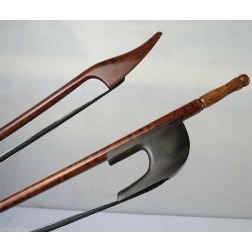 Strong German-style baroque style snakewood double bass bow
