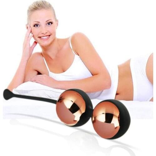 Metal Ben Wa Balls Kegel Exercise Kit Premium Rose Gold 4 Balls Sex Toys For Women Beginners Improve Women Bladder Control