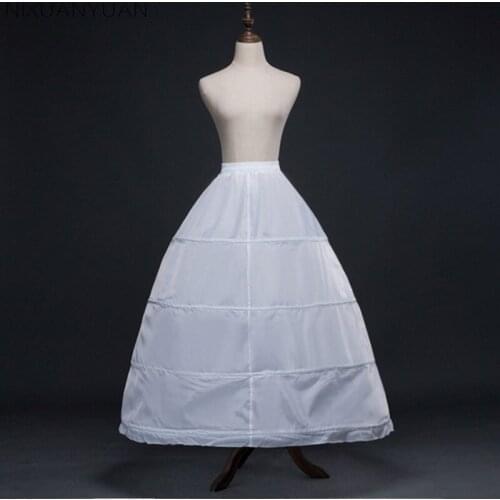 NIXUANYUAN Hot Sale 4 Hoops Petticoat Ball Gown Wedding Accessories Slips Crinoline Petticoats For Wedding Dress Underskirt