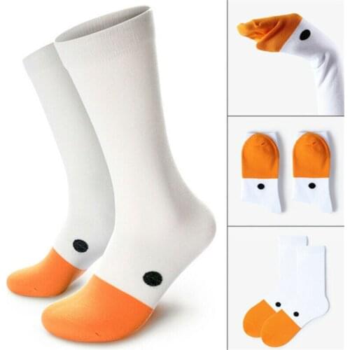 2020 Newest Hot Unisex Christmas Warm Creative Goose Head Socks Cute Sport Cotton Sock Happy Sock