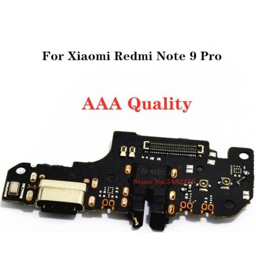 New Charger Plug Board Connector For Xiaomi Redmi Note 9 Pro Note9Pro USB Charging Port Dock Flex cable+Microphone Earphone Jack