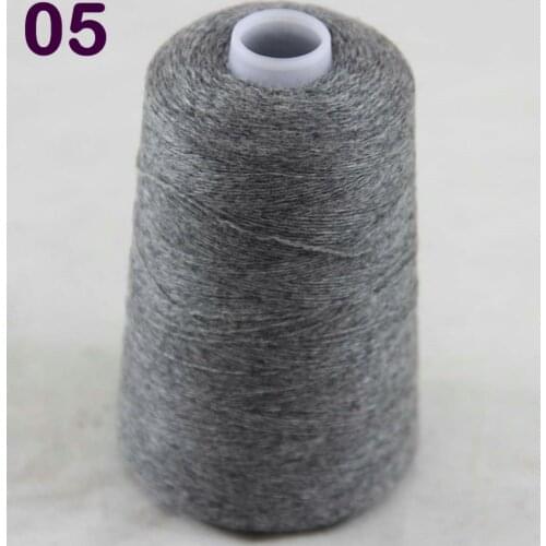 Sales 1X100g high quality 100% pure cashmere warm soft hand-woven tower yarn Mom Gray 26205