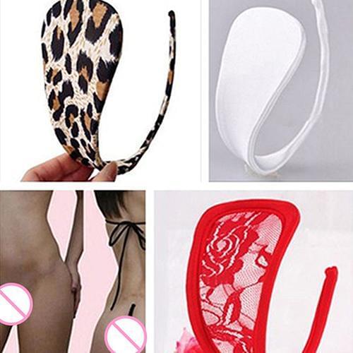Sexy Women C-String Open Back Thong Underwear Panties Sleepwear Nightwear Christmas gifts sexy panties erotic majtki seksowne