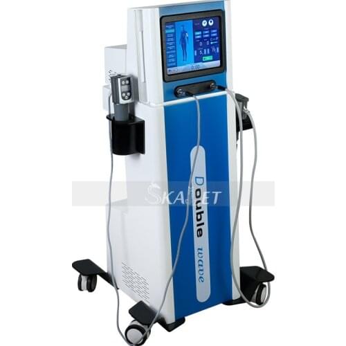 CE Certificated Newest Double Channel Shock Wave Machine for Reduce Pain and ED Treatment Free Delivery
