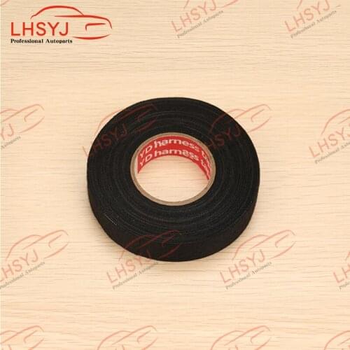 15 Meter Heat-resistant Flame Retardant Tape Adhesive Cloth Tape For Car Cable Harness Wiring Loom Protection Tools 1.9cm Wide